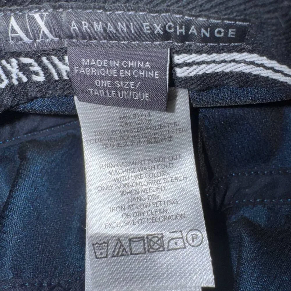 Armani Exchange Unisex Mesh Blue Hat Baseball Cap - One Size Fits All